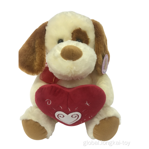 Easter Gifts Plush Dog Holding Heart Factory